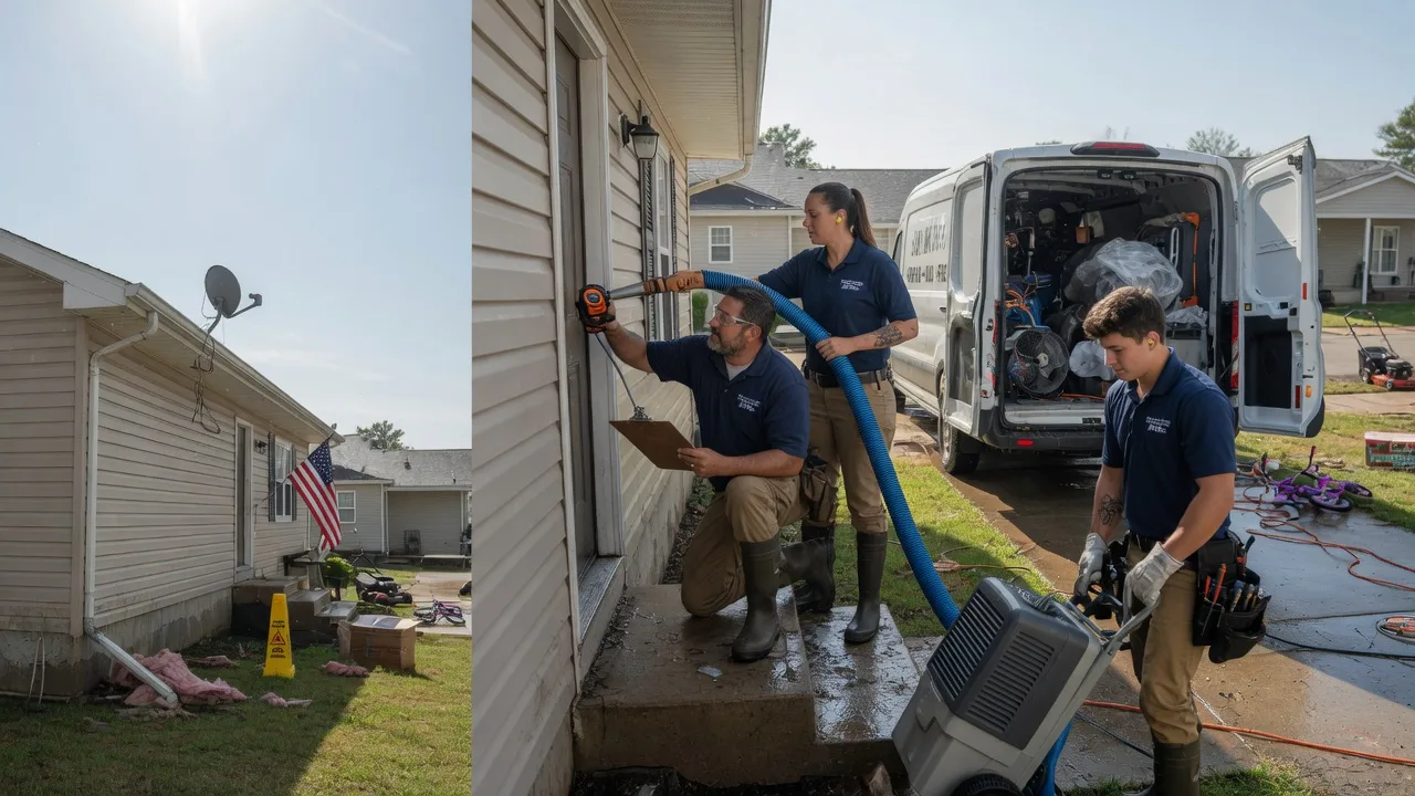 Ceiling Water Damage Restoration in Arrowsmith, IL near me